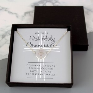 
                            Personalised First Holy Communion Necklace & Box
