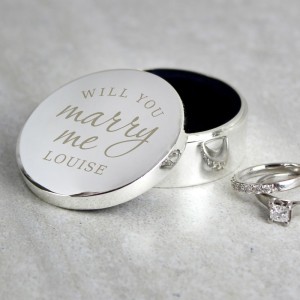 
                            Personalised Will You Marry Me Ring Box