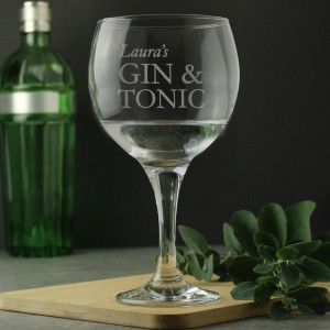 
                        Personalised Gin & Tonic Balloon Glass