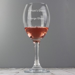 
                            Personalised Measures Wine Glass