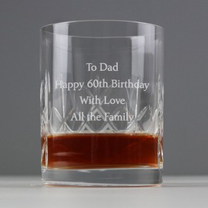 
                            Personalised Cut Crystal Tumbler