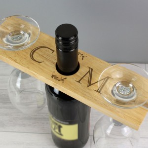 Personalised "Initials" Wine Glass & Bottle Holder