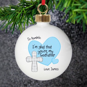 
                            Personalised Godfather Bauble