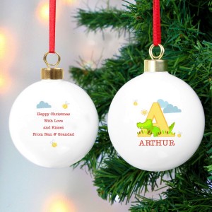 
                            Personalised Animal Alphabet Bauble