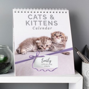 
                            Personalised Cats and Kittens Desk Calendar