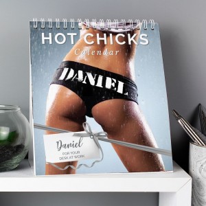 
                            Personalised Hot Chicks Desk Calendar