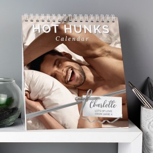 
                            Personalised Hot Hunks Desk Calendar