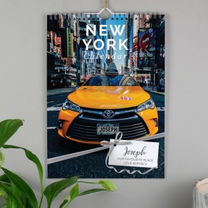 
                            Personalised A4 New York Calendar