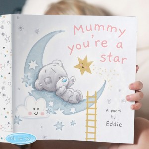 
                        Personalised Tiny Tatty Teddy Mummy You're A Star, Poem Book