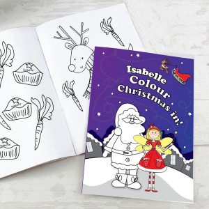 Personalised "It's Christmas" Fairy Colouring Book