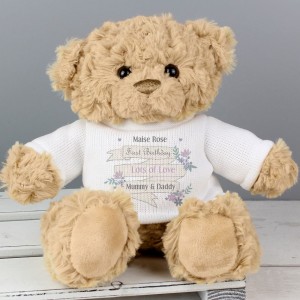 
                            Personalised Garden Bloom Message Teddy Bear