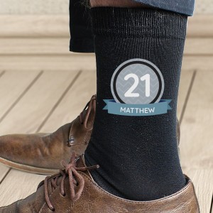 
                            Personalised Birthday Men's Socks