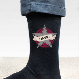 
                            Personalised Star Men's Socks
