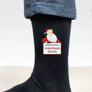 
                            Personalised Santa Claus Christmas Socks