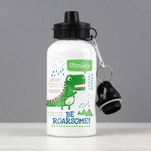 Personalised "Be Roarsome" Dinosaur Drinks Bottle