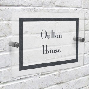 
                            Personalised Slate Effect Acrylic House Sign