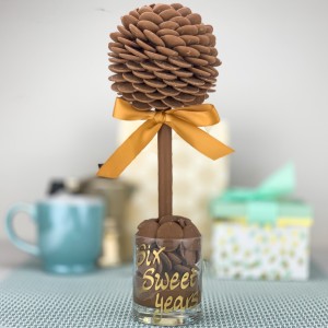 Personalised Chocolate Button Tree - 35cm