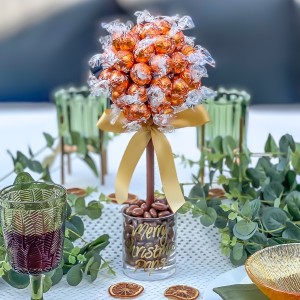Personalised Orange Lindor Tree - 25cm