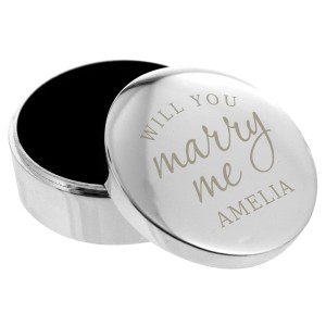 
                            Personalised Will You Marry Me Ring Box