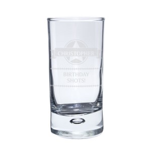 
                            Personalised Diamond Bubble Shot Glass