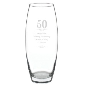 Personalised 50 Years Bullet Vase