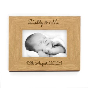 
                            Personalised Free Text 6x4 Wooden Photo Frame