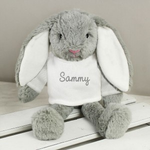 
                            Personalised Name Only Bunny Rabbit - Grey