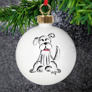 
                            Personalised Dog Bauble