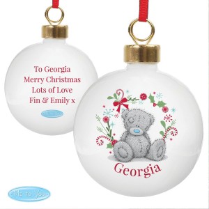
                            Personalised Me To You For Nan Grandma Mum Christmas Bauble