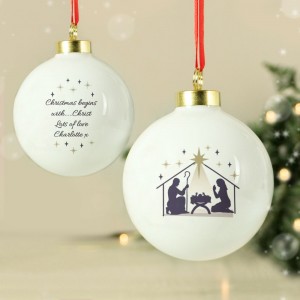 
                            Personalised Nativity Bauble