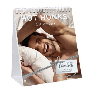 
                            Personalised Hot Hunks Desk Calendar