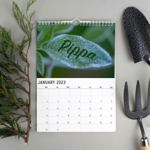 
                            Personalised A4 Gardening Calendar