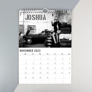 
                            Personalised A4 Hot Chicks Calendar