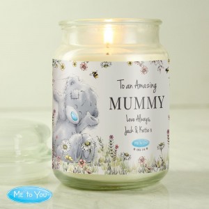 
                            Personalised Me to You Floral Large Scented Jar Candle
