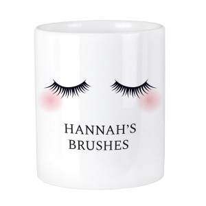 Personalised Eyelashes Ceramic Storage Pot