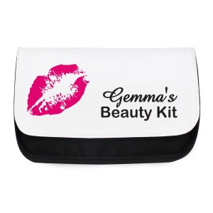 
                            Personalised Lips Make Up Bag