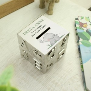 
                            Personalised Hessian Friends ABC Money Box