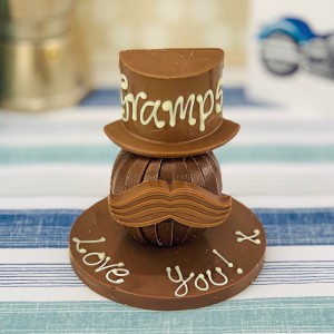 
                            Personalised Terry's Chocolate Orange Hat And Moustache On Round